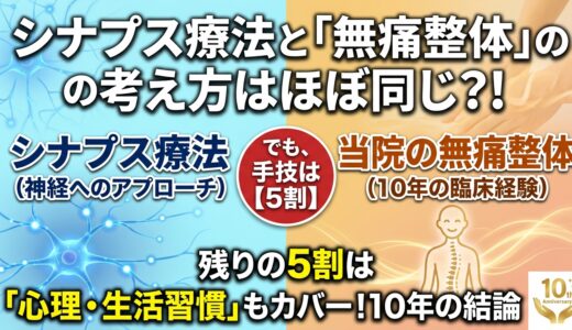 「シナプス療法」をお探しの方へ｜手技の共通点と、10年の臨床で見えた「手技だけでは解決しない5割」の真実